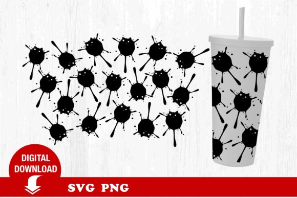 Colorful Paint Tumbler SVG Spots Cat Design Review