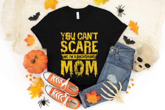Dachshund Mom Halloween T-shirt Design