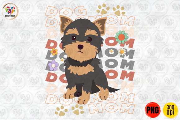 Dog Mom, Dog Lover, T-Shirt Sublimation