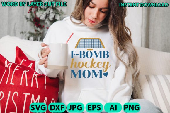 F-bomb Hockey Mom Cut File