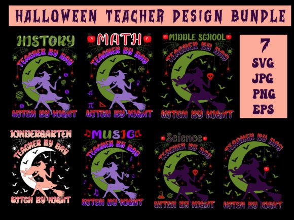 Halloween Teacher Design Bundle SVG