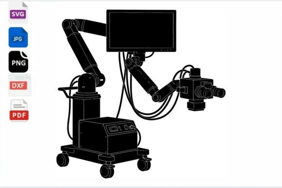 Medical Robot Arm SVG: Embroidery-Ready Design Review