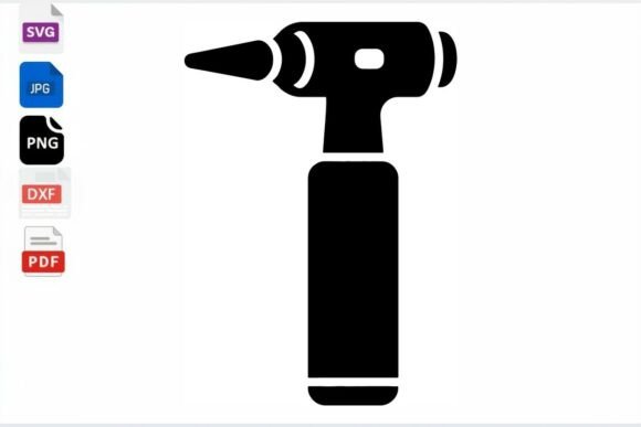 Otoscope Icon SVG Medical Tool Vector: An Embroidery Review