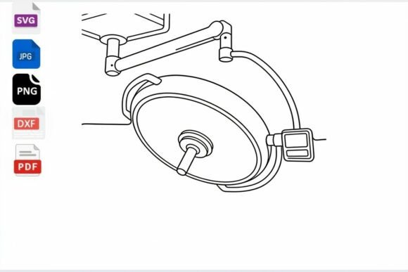 Surgical Light SVG Medical Illustration: A Designer’s Review